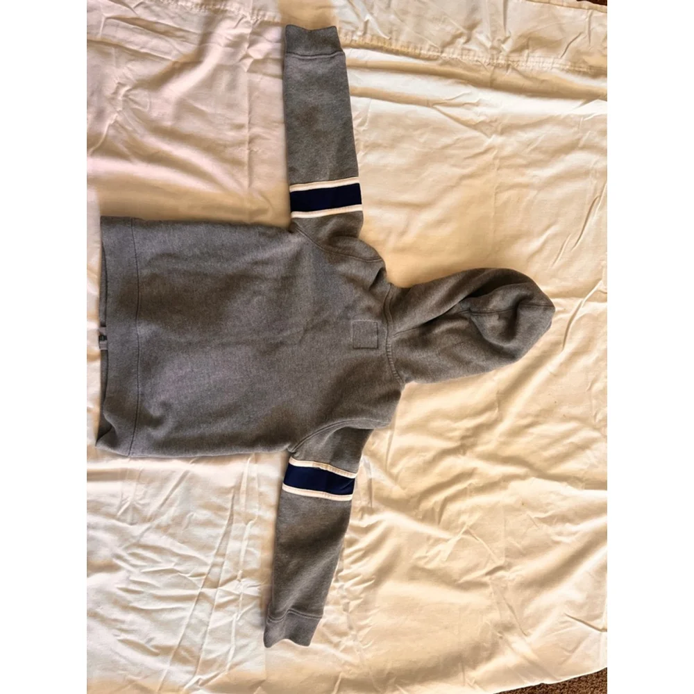 Boys OshKosh B'gosh Grey & Navy Blue Full-Zip Hoodie 5T